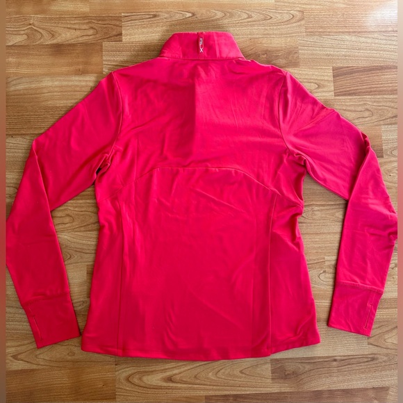 RLX Ralph Lauren Womans Size S 1/4 Zip Red Golf Polo Shirt - Picture 8 of 10